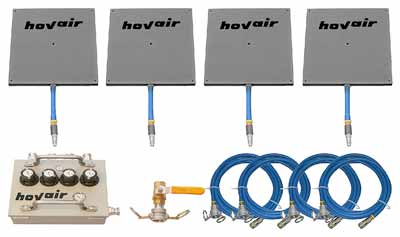 Lightweight aluminum, low profile air bearing kits - Hovair Systems air bearing kits - the best solution for Moving Heavy Loads