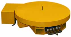 Specialty turntables. Great for factory automation, component feed, liquid distribution, and lots more. Air bearing power or elctro mechanical.